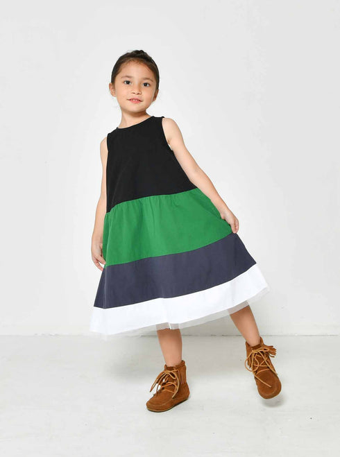 【130~150】 ローンAラインワンピース ★2124203j★キッズサイズ 子供服